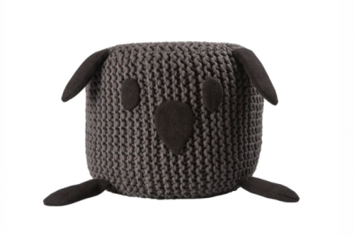 Bunny Pouf 40x30cm, Black